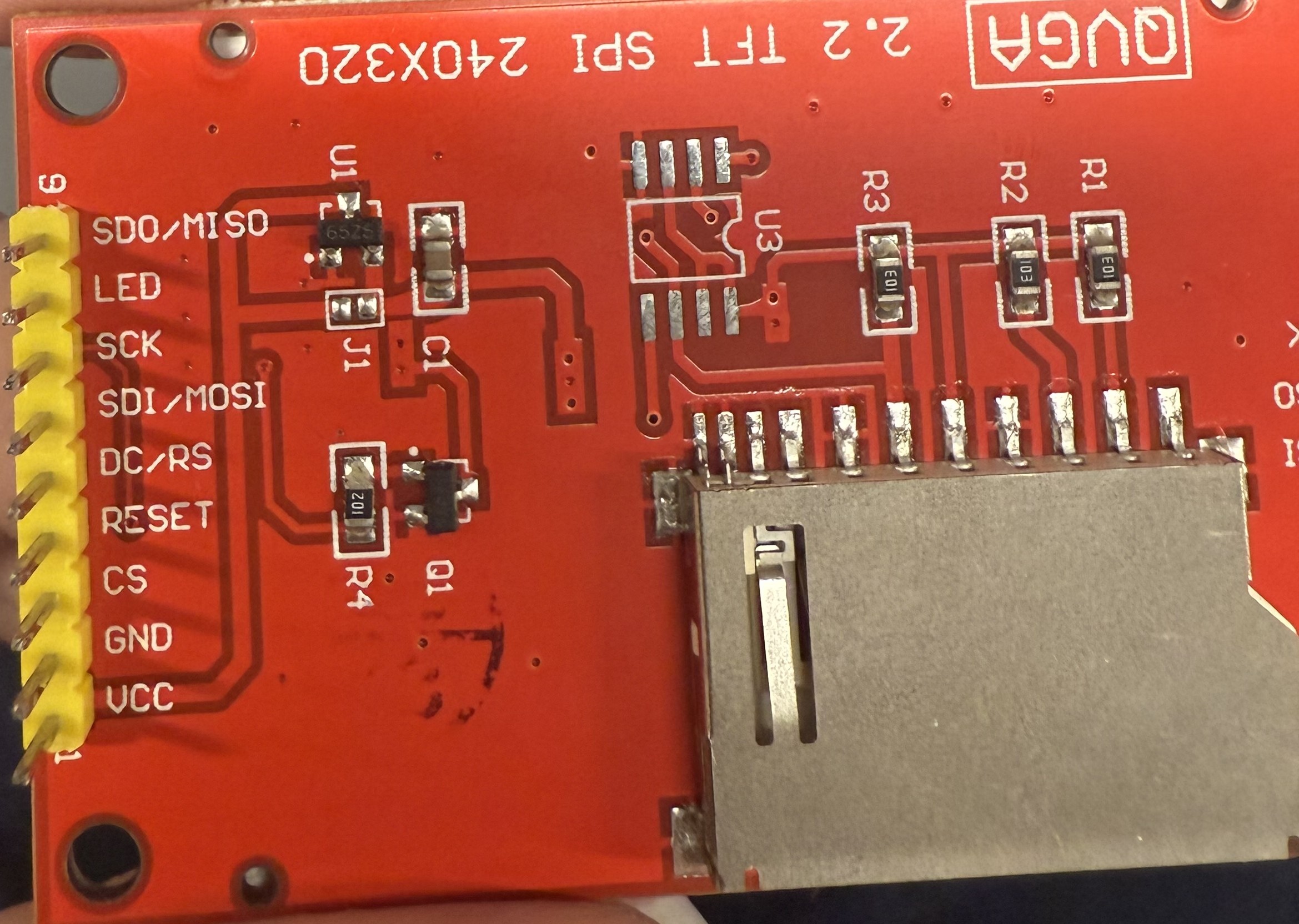 LCD-TFT pins